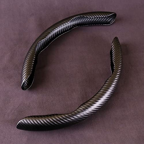 Universal Auto Lenkradbezug Lenkradabdeckung für BMW 5er M5 E60 E61 F07 F10 F11 F18 F90 G30 G31 G38 520i 520d 520e 530i 530d 530e 540i 540d 545e M550i M5, segmentierter Anti Rutsch Lenkradschoner
