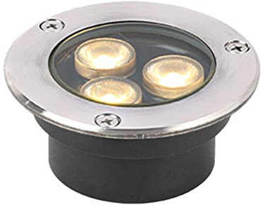 SHOWERRING Garden Buried Light Outdoor LED In Ground Lights IP66 Waterproof Landscape Lighting For Patio, Deck, Step, Pathway, Well Lights (Color : Red, Size : 3W-80mm)