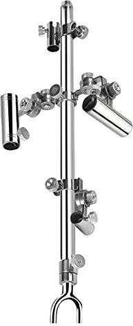 DYPASA Angelrutenhalter Multifunktionales Angeln Universal Vier-in-One-Doppel-Turmstützstangenhalter for Wildfischerei Rutenhalter