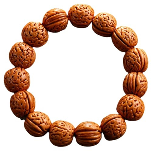 XIALON 1.7cm Walnut Bracelet Wild Peach Beard Brain Bracelet Cultural Little Walnut Bracelet