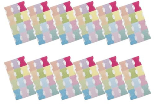 Operitacx 12blätter Beschreibbare Haftnotizen Für Bücher Farbige Selbstklebende Lesezeichen Für Dokumente Und Notizen Für Zuhause Und Büro