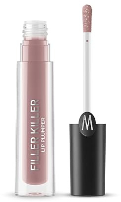WYCON Cosmetics Filler KILLER LIP Plumper Lipgloss mit abnehmendem und voluminösem Effekt, Lippenstift mit Vitamin E und Menthol -04 Nude