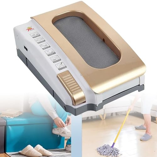 Sulrengöringsmaskin, Uppladdningsbar automatisk skoputsmaskin Automatisk startdetektering, Högeffektiv 5S vattenreningsläge (Gold)