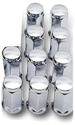 PUNICS 10 Stück Auto-Radschrauben, Muttern, Bolzen, 19 Mm, 45 Mm, Radmuttern, M14 X 1,5, 1/2–20, M12 X 1,5, M12 X 1,25, Radmuttern, 45 Mm, Ersatzteile Radnabenmuttern (Color : 45mm, Size : M12x1.5)