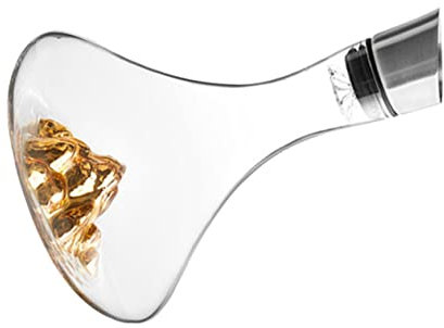 COLLBATH Decanter Per Vino in Cristallo Contenitore Per Vino Creativo Design Semplice Decanter A Bocca Inclinata Ornamento Per Cantinetta