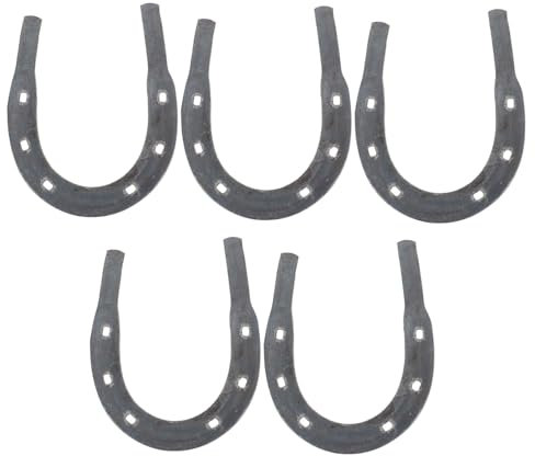 Sosoport 5stücke Metall-hufschuhe Für Pferde Ersetzbare Strapazierfähige Hufschuhe Für Pferdetraining Und Pflege Passend Für Pferde Und Maultiere