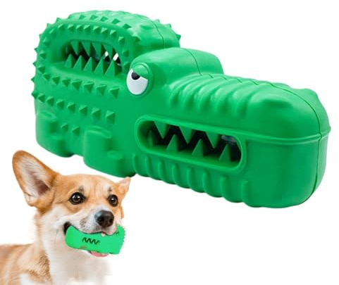 Alligator Dog Toy Rubber, hundleksaker alligatorgummi - leksaker för att aggressiva hundar | Valpträningsverktyg med squeaker, söta tandrengöringsset för anime