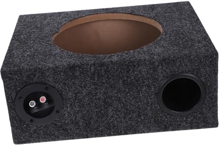 EPIGEIST 10-inch Vehicle Subwoofer Enclosure Slim Car Subwoofer Box Portable Wooden Cover for Truck Audio Upgrade