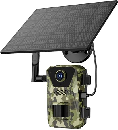 bergxperten Naturepar F8 Wildkamera – 14MP 4G Wildkamera mit Nachtsicht und Bewegungserkennung 4K Wildtierkamera mit 60MP, WLAN, APP-Steuerung, Nachtsicht & IP66 wasserdicht