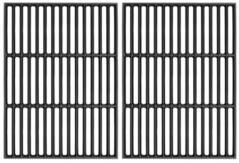 GFTIME 41.5 x 62 cm Cast Iron Cooking Grate for Taino Pro/Red 4 and 6 Series, Universal Cooking Grate Accessory for Tepro Gas Grill 3661, 2 Pack