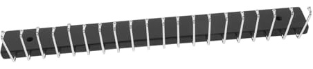 SAFIGLE Portacinture Da Parete e Appendiabiti Per Cinture e Cravatte in Legno e Metallo, Organizer Multiuso Salvaspazio Per Guardaroba Con 20 Ganci, Montaggio a Muro Per Accessori Uomo e Sciarpe