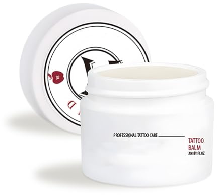 YOFDAL Crème de soin Tattoo Display 30 ml | Baume intensifiant pour tatouages frais et anciens | Soin de l'encre et protection de la peau après le tatouage