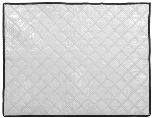 MOKKHNB Copri Freezer a Pozzetto in Alluminio, Protezione Termica | Cover Frigorifero, Copertura Congelatore per Esterno, Copertura Freezer, Argento per Balcone