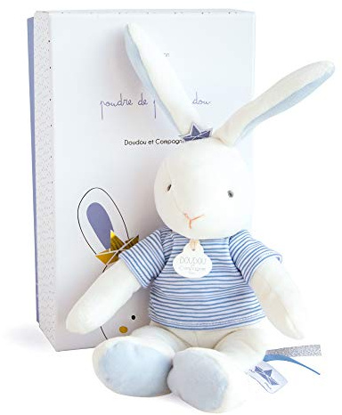 Doudou et Compagnie DC3517 KANINCHEN MATELOT - Marionette, blau