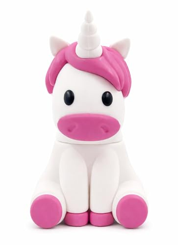 Ulticool - Unicornio Unicorn 8GB - Memoria Almacenamiento de Datos – USB Flash Pen Drive Memory Stick - Diseño único y Original - Blanco y Rosa