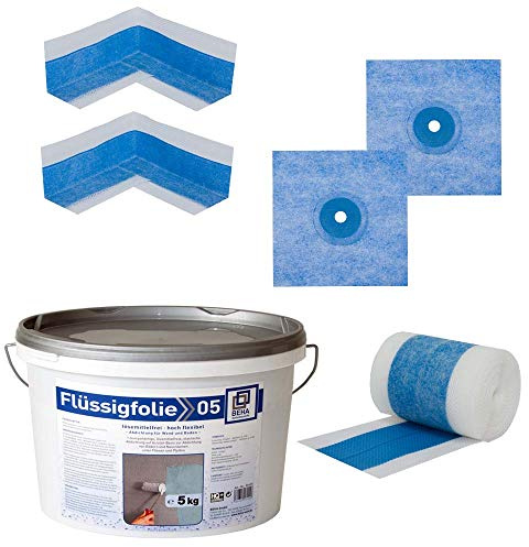 Dichtset bluetec Dichtband Flüssigfolie BH5 Abdichtset Bad Dusche Sanitär Küche