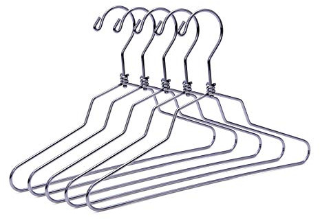 Quality Hangers Metal Children Hangers - Swivel Hook with Stainless Steel Body - Heavy Duty Wire Clothes Hangers - Pack of 10 - Hangers for Kids