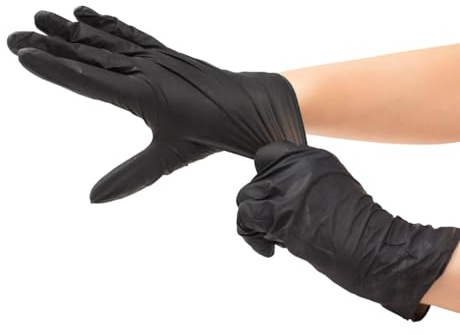 Guantes Negros Nitrilo Talla M x 100uds