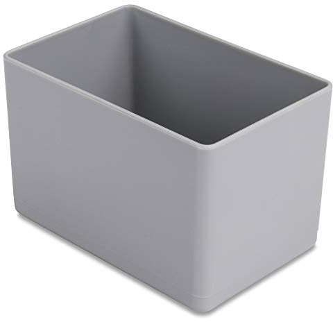 1a-TopStore 10 STK. Einsatzkästen Einsatzboxen Schubladen-Einsatzkasten Sortierboxen, 32 Größen, 5 Farben (grau, 106x80x54 mm)