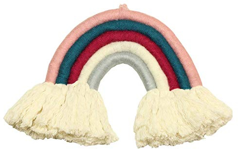 REGENBOGEN Makramee für das Kinderzimmer - 18x22cm, rainbow