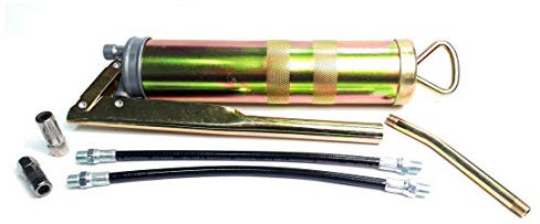 Set Handfettpresse Fettpresse Handehebelfettpresse Schmierpresse 400ml +Zubehör