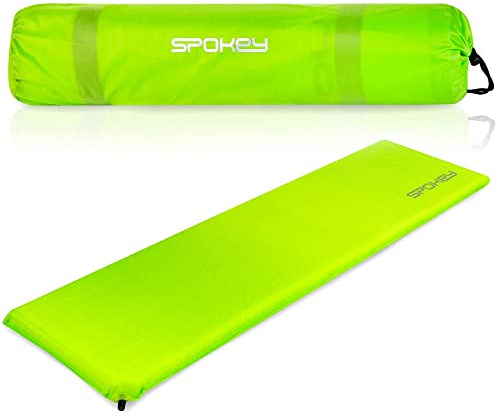 SPOKEY Fatty Selbst Aufblasen Camping Matte 180 x 50 cm Dick 5cm hoch thermische, ultraleichte Schlafmatte, PVC aufblasbare Matte für Wandern, Zelt und Backpacking