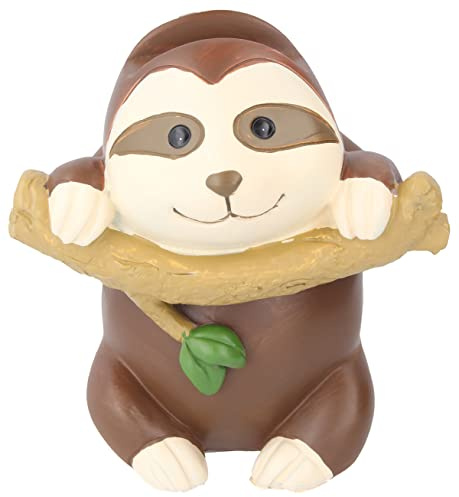 Artist Unknown Niedlicher Brillenhalter 'Faultier' aus Polyresin, Braun, Halbhart, Whimsical, für Kinder und Erwachsene