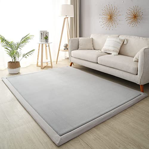 Joydec Krabbelmatte Baby und Spielmatte, Dick und Weicher rutschfest Krabbeldecke für Kleinkinder, Kinderteppich Kinderzimmer Mädchen Jungs, Grösse:120x200 cm, Farbe:Grau