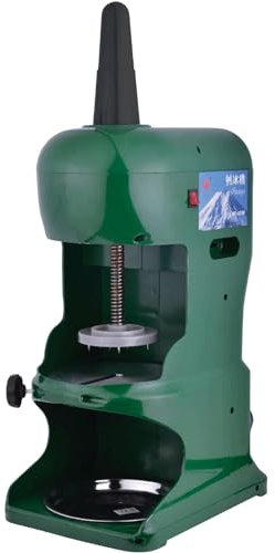 HSHTTKL Macchina per Cono di Neve tritaghiaccio elettrica Completamente Automatica con Lama in Acciaio Inossidabile per Granite/Bevande congelate