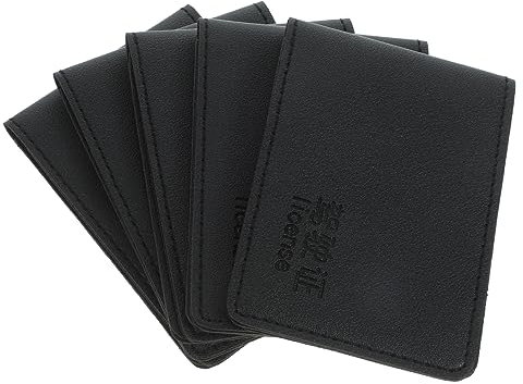 NUOBESTY 5pcs Driving License Holder Car Document Holder Credit Card Organizer Thin Wallet Women