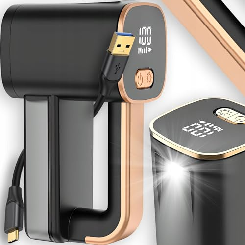 LTC B96 Wiederaufladbarer USB-Kleiderrasierer - LCD-Display - Taschenlampe - 3 Leistungsstufen - 6 Edelstahlklingen - 8500 RPM +- 5% - 182 x 74 x 113 mm.