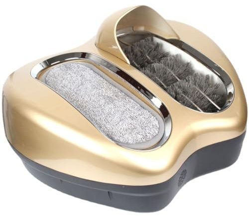 XSMYdpuk Machine de Nettoyage de Semelles 80 W, cireuse de Chaussures à Induction Automatique, cireuse de Chaussures électrique pour Centre de Vente de Hall d'entrée d'hôtel, au Lieu d'une Machine à
