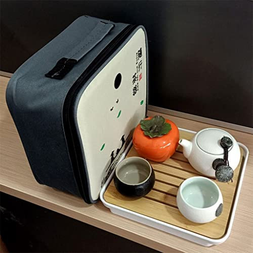 Juego de Té Japonés， Bandeja for juego de té, juego de té pequeño for el hogar, individual, Simp Le, mango lateral japonés moderno, todo el juego de tetera de Kung Fu for habitación de hotel, con bols