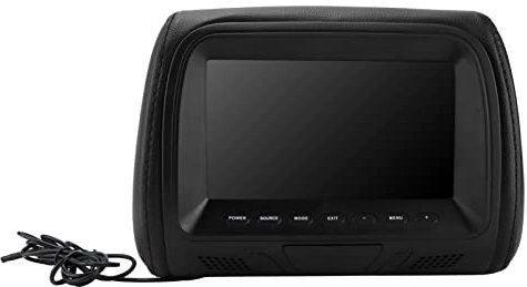 Lettore DVD per Auto 7 Pollici, Monitor Touch Screen Multimediale HD con Telecomando, Supporto Riproduzione Video 1080P, Funzione Vivavoce, Monitor Poggiatesta IR per