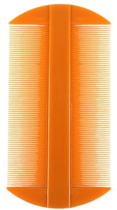Peigne à poux, peigne anti-lentes, outil de traitement des pellicules et des poux, avec design à dents fines et fonctionnalité double face, 105 x 55 mm, pour friandises contre les poux de tête