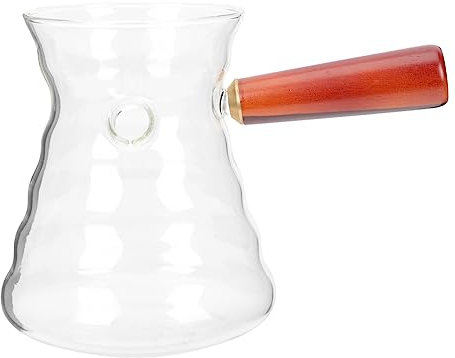 Alipis 2pcs Glass Carafe Tea Kettle Percolator Coffee Pot Stovetop Turkish Maker Serving Pot