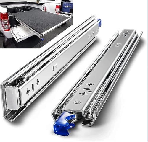 Guías para cajones de alta resistencia,24 pulgadas,60cm de largo,Con cerradura,capacidad de carga 120 kg,rodamiento de bolas de extensión completa,adecuado para cajones,etc.,1par