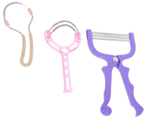 WOONEKY 3 Piezas Removedor De Facial Afeitadoras De Facial De Epilator De Cabello Para Mujeres Epilator Para La Cara Color Aleatorio