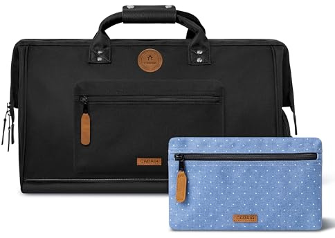 CABAIA - Reisetasche Duffle Adventurer 36L - Handgepäck 45x30x29 cm - Wasserabweisend & Vegan - 2 Taschen - Schuhfach - Weekender & Sporttasche für Damen & Herren