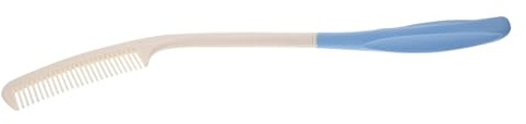 FRCOLOR Peigne à Manche Long Courbé pour Seniors et Personnes Handicapées Peigne Antistatique Massage Chevelu et Facilite le Brossage pour Arthrite et Faible Dextérité Accessoire de Soin