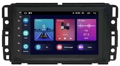 sistema di navigazione video per la riproduzione di auto Autoradio Android 13 da 7 pollici con navigatore GPS e ricevitore multimediale integrato per Chevrolet per Traverse