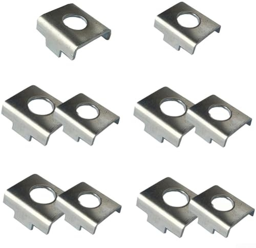 Rackumic Training Wheels Vertical Bracket Set for Bike Stability Support Iron Mount Plate Gasket 23mm 25mm Adjustable Stabilisers for Balance Learning 10 Piece