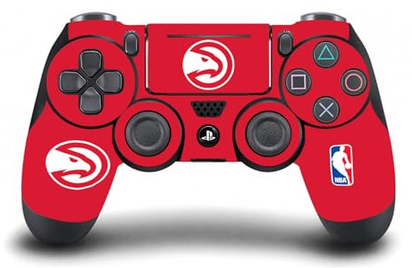 Head Case Designs Officially Licensed NBA Red Atlanta Hawks Logo Vinyl Sticker Gaming Skin Decal Cover Compatible With Sony PlayStation 4 PS4 DualShock 4 Controller