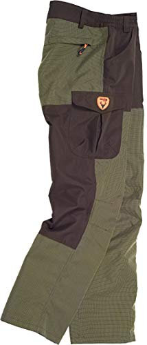 Work Team Pantalon combinado, con 2 bolsos laterales, 2 traseros y 1 bolso en pernera. HOMBRE Verde Caza/Marron S