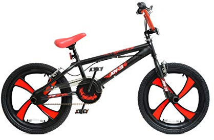 XN BMX 20 4 Spoke MAG Wheel Freestyle Bike Gyro Stunt Pegs Kids Boys Girls
