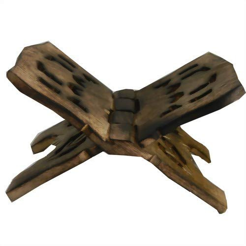 Buchständer Buchhalter Buchstütze klappbar Holz Deko Handarbeit (38 cm)