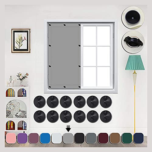 Verdunkelung für fenster 116x120cm Mehrfach Farbe, Mehrere Größenoptionen, Thermo Sonnenschutz für Dachfenster Sonnenschutz Rollo Fenster Innen für Windows Velux Roto Solarschutz Wärmereduzierung