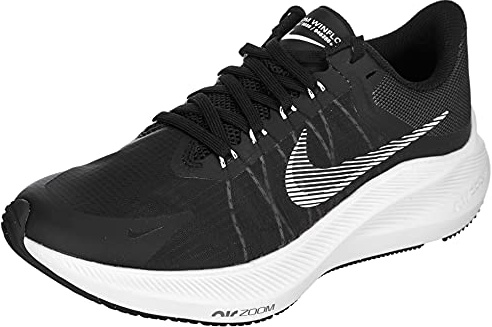 Nike Damen Winflo 8 Running, Black White Dk Smoke Grey Lt Smoke, 36.5 EU