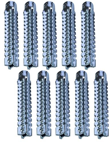 AERZETIX - C53786 - Satz von 10 Spreizdübel aus metall - М8x60mm - zur befestigung aus beton, porenbeton, gipsfliesen, gipsfasern, volle und hohlziegel