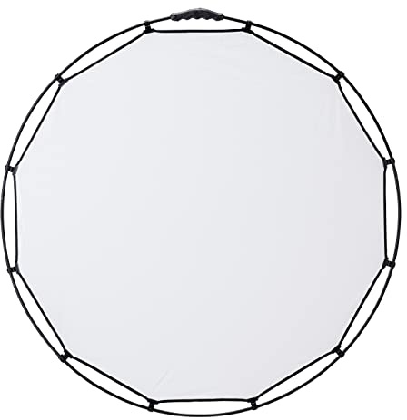 Manfrotto HaloCompact Plus Diffusor 98 cm 2-Stop Rundreflektor - RapidExoframe™ Technologie - Zusammenklappbarer Aluminiumrahmen - LL LR3333